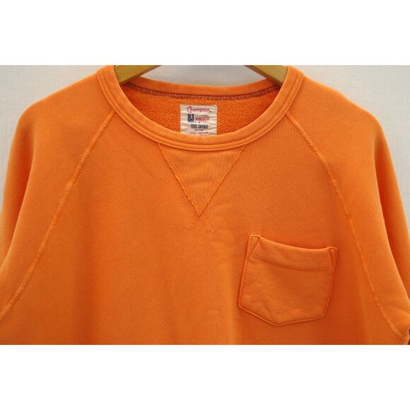 Todd Snyder x Champion Pocket Sweatshirt | Sz M, Orange, Like New - Picture 3 of 5